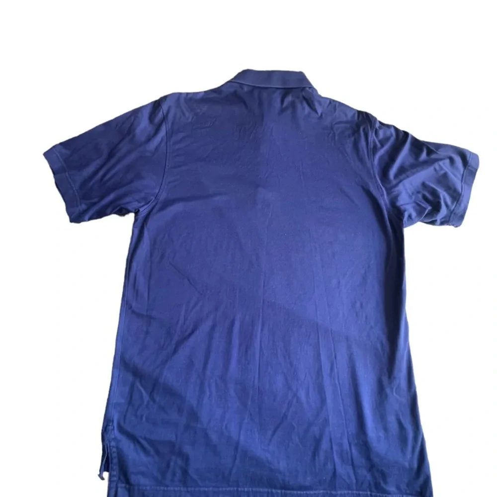 Men's Peter Millar Korea Blue Polo Shirt Golf Tee Medium 100% Cotton Hiking - Picture 6 of 8